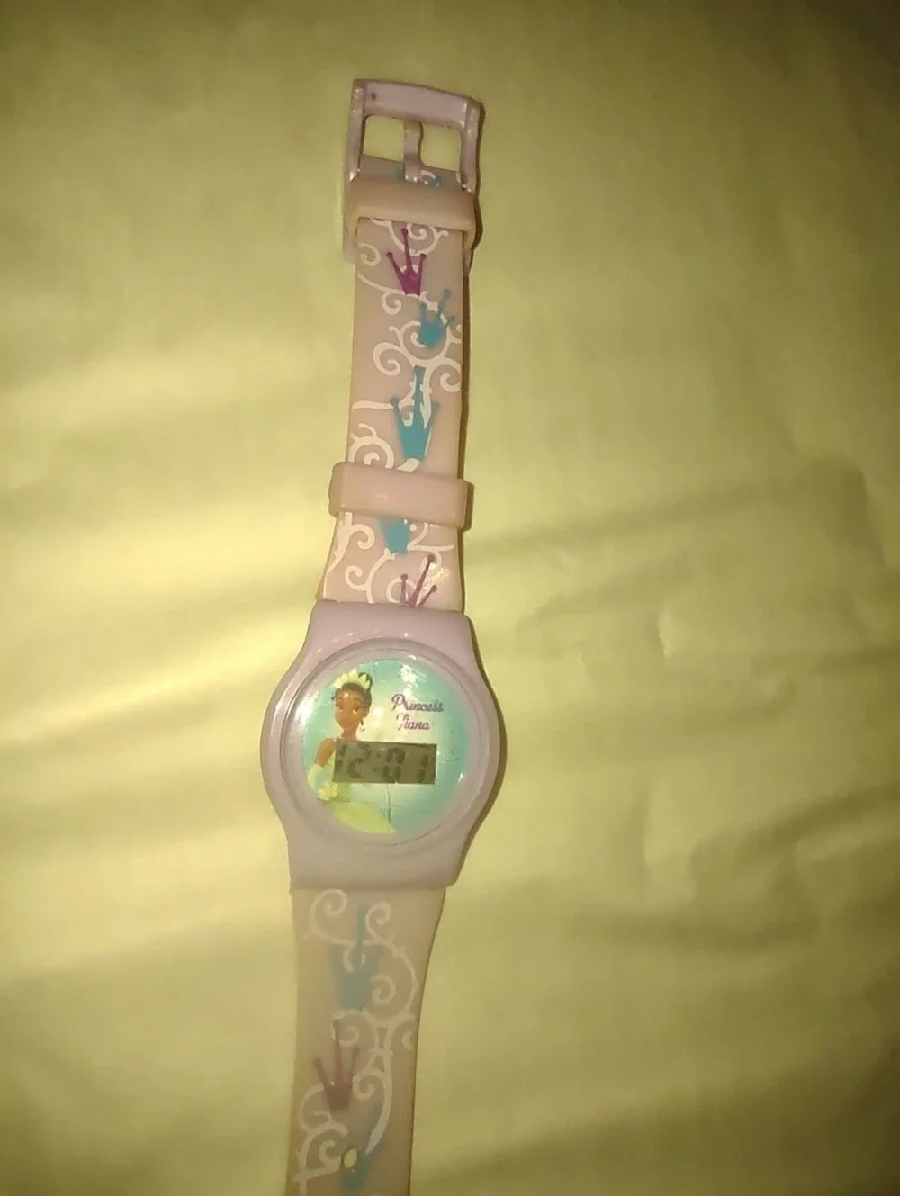 Princess Tiana Kids Digital Watch - Light Purple